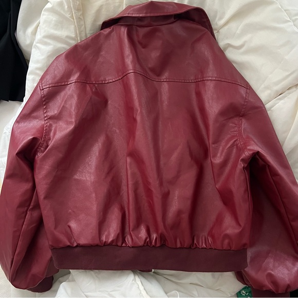 Red Leather Jacket - Picture 3 of 5